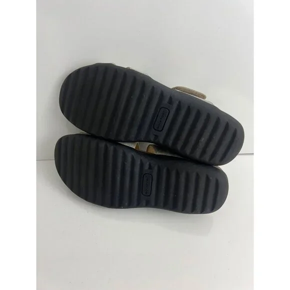 Rockport Women Ridge Asymmetrical Sandals Metallic Gold Size 8.5 - Picture 8 of 12